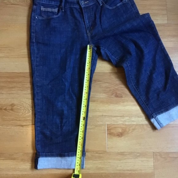 Levi’s Dark Blue 515 Cropped Jeans Sz 6 - Picture 3 of 7